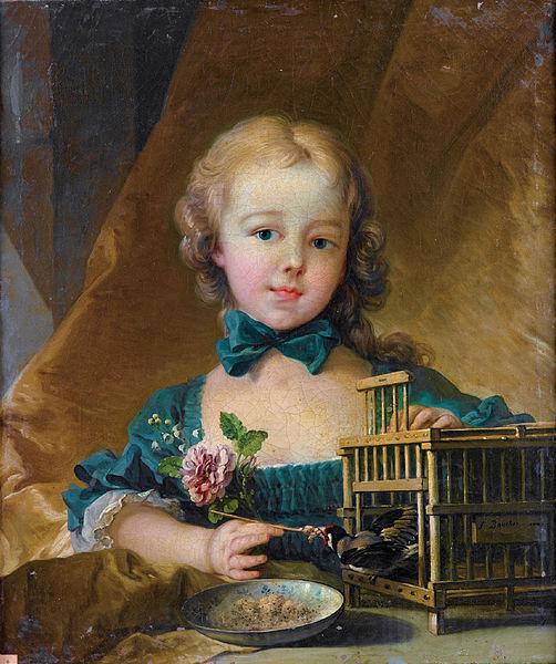 Francois Boucher Playing with a Goldfinch Spain oil painting art